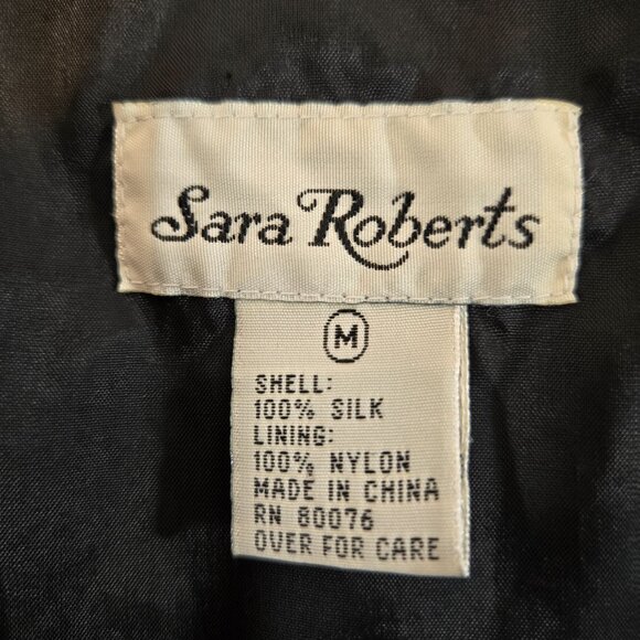 Vintage SARA ROBERTS 90's Y2K Blockecore Multicolor Bomber Jacket UNISEX Size M. - Picture 13 of 17